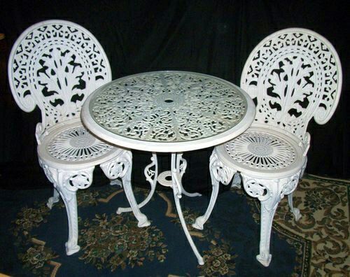 Cast Iron Chair & Table