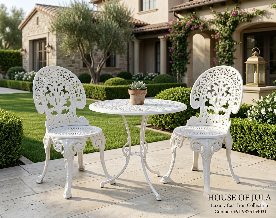 Cast Iron Chair & Table