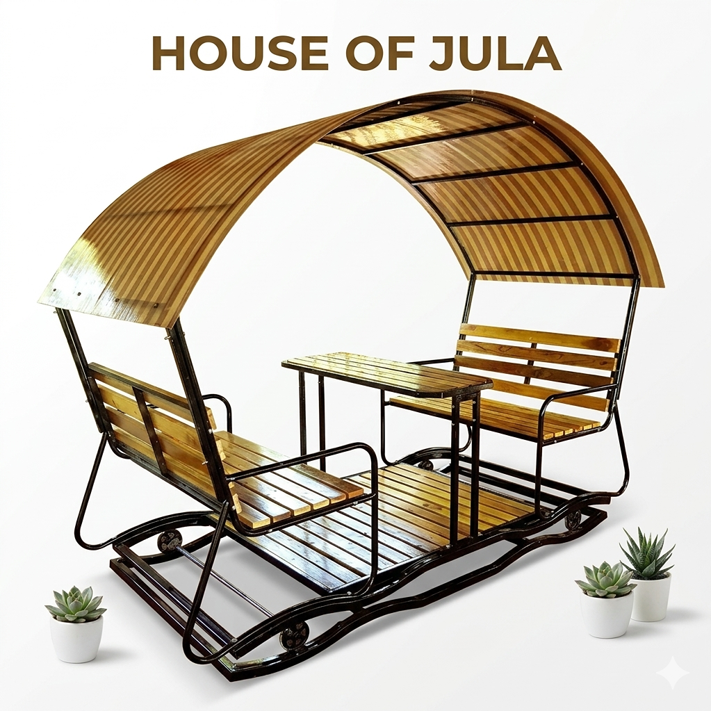 Jn44 - DOUBLE SEAT GLIDERWooden - FamilySwing