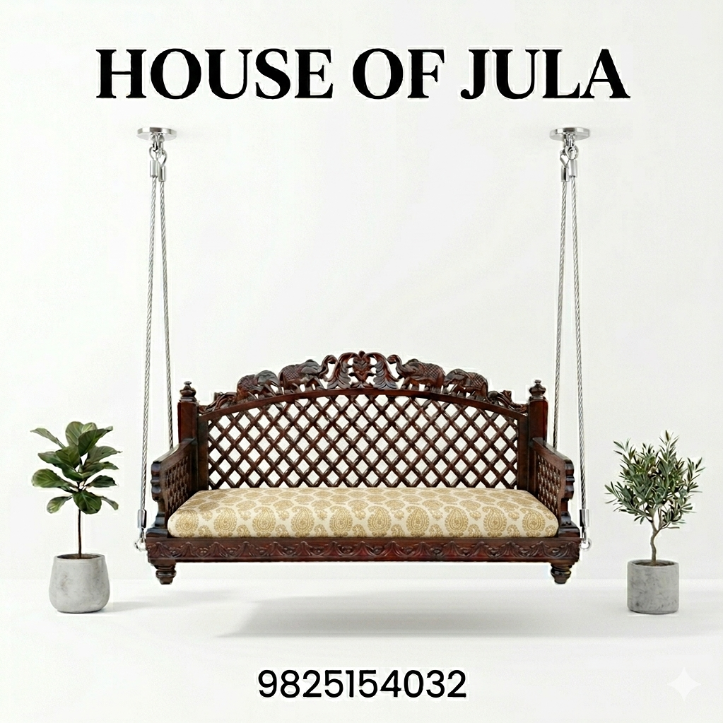 TRADITIONAL WOODEN BALCONY SWING