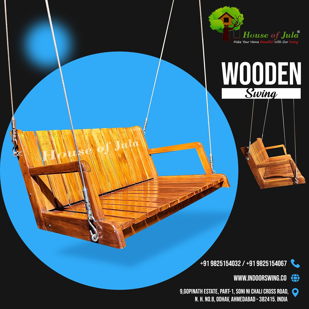 Designer Wooden Swing Seat 6