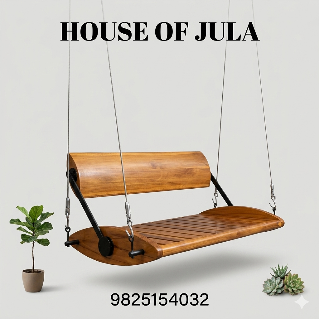 Designer Wooden Hanging Swing Seat 