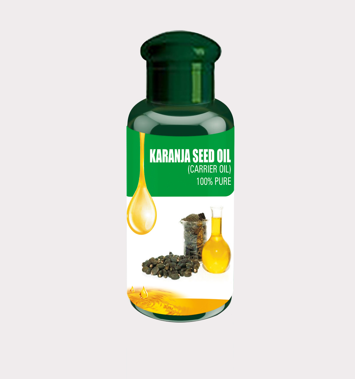 Karanj Seed Oil -Virgin Unrefined Cold Pressed  Oil for Skin - 100ml