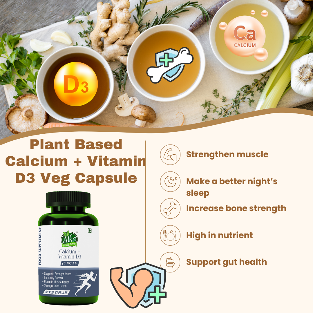 Calcium + Vitamin D3 Veg Capsule