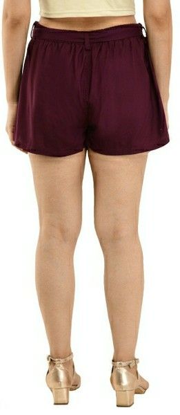 Women's Rayon Solid Short