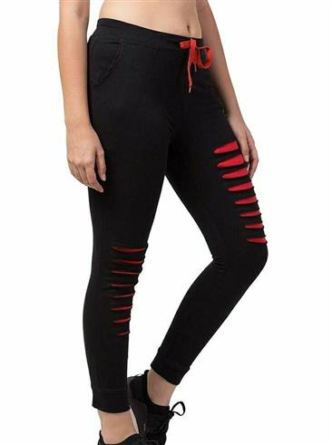 Damaged Style Track Pant For Women (Pack Of 2)