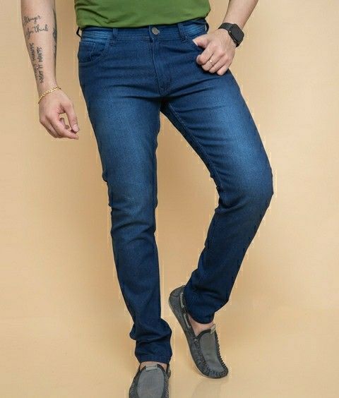 Denim Faded Slim Fit Mens Jeans	