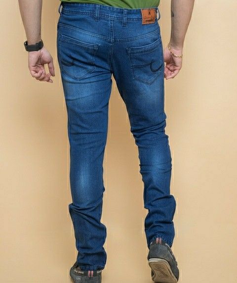 Denim Faded Slim Fit Mens Jeans	