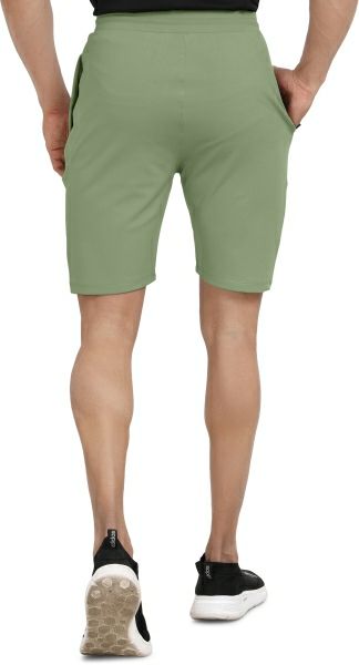 INDICLUB Solid Men Light Green Sports Shorts