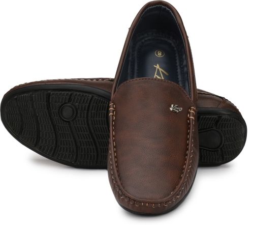 Knoos Brown Synthetic Leather Casual Loafer