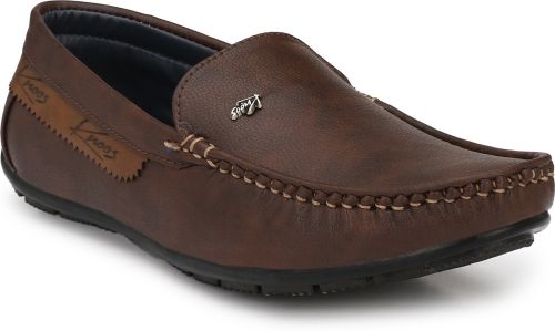 Knoos Brown Synthetic Leather Casual Loafer