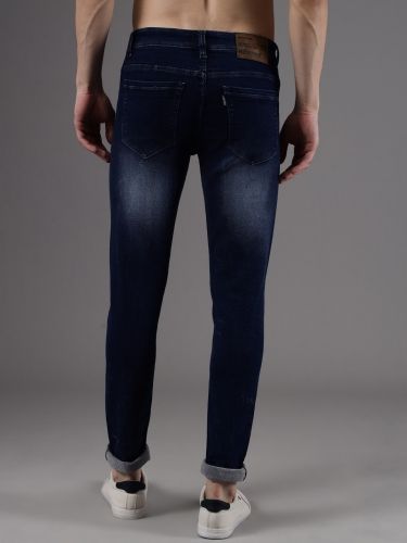 Flying Denim Slim Men Dark Blue Jeans