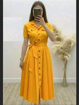 Rayon Solid Long Dress