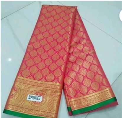 Banarasi Silk Brocade Rich Sarees with Blouse Piece 