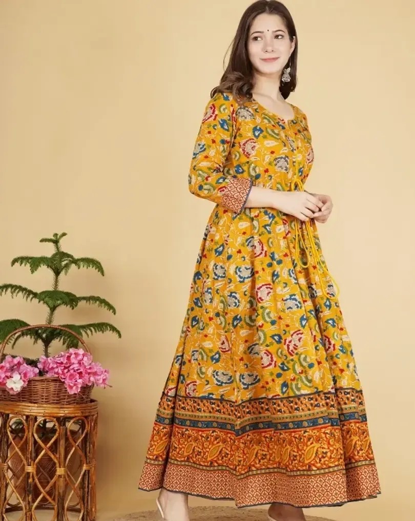 Women Printed Long Gown