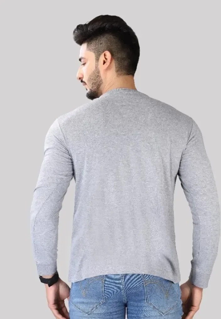 Men Cotton Full Sleeves T-Shirt