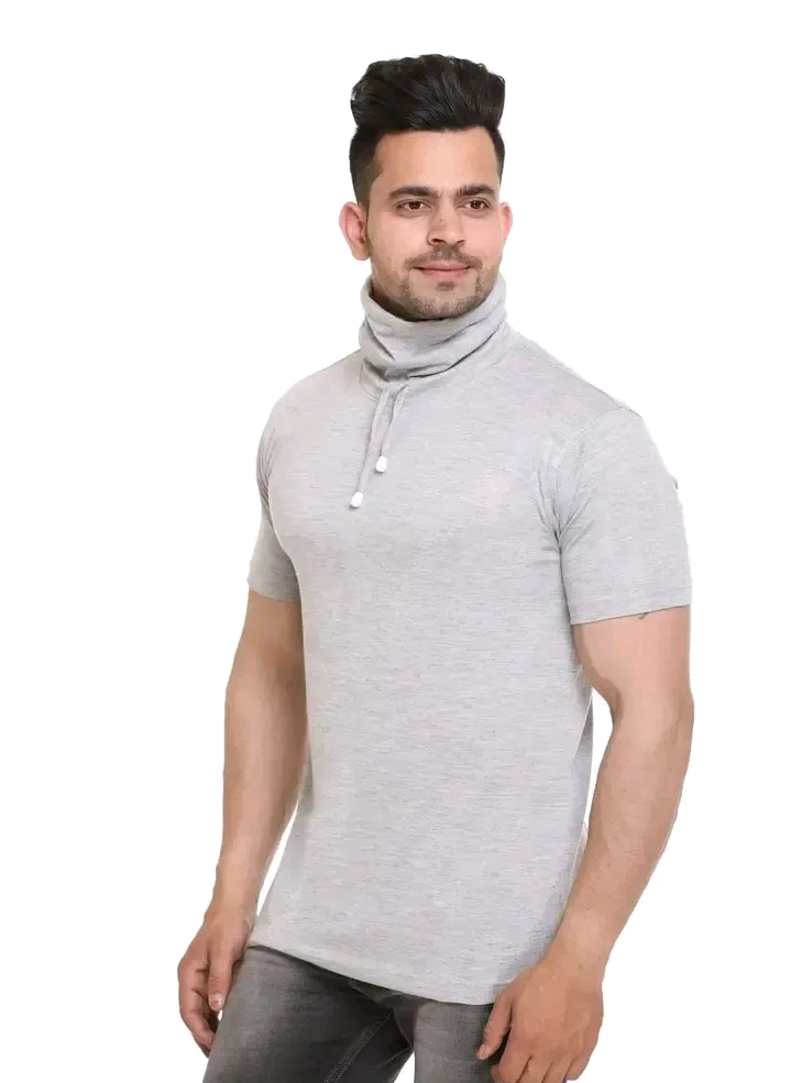 Mens Regular Fit Cotton Tshirt Grey