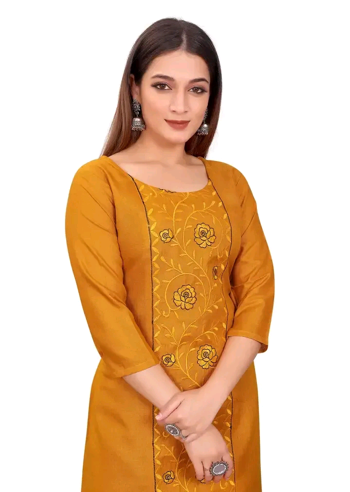 Women's Cotton Material and Embroidered kurta for women