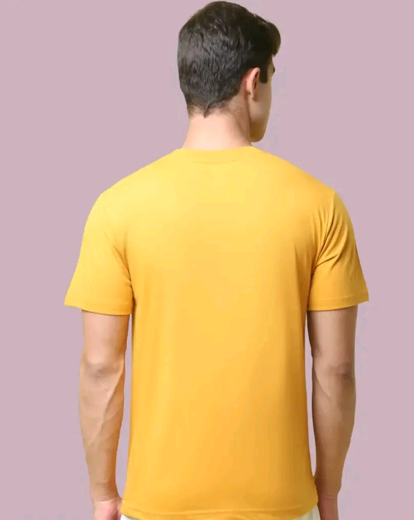 Cotton Blend Printed Round Neck Tshirt For Men
