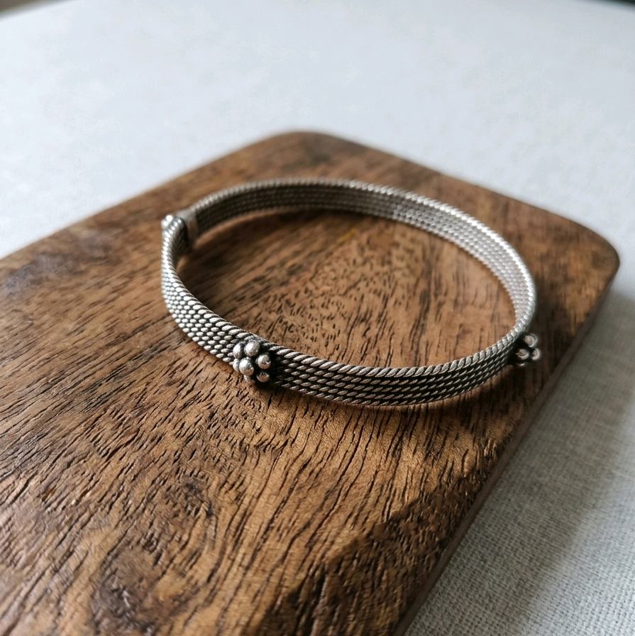 Rawa Work Silver Bangles