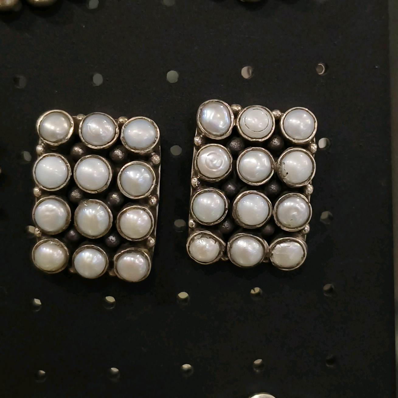 Rectangular Pearl Studs