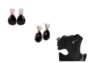 Black Onyx Contemporary Earrings