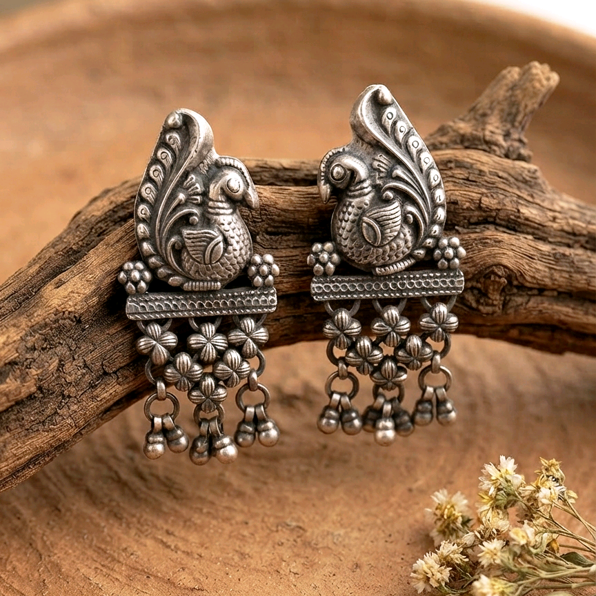 Jaisalmeri Silver Danglers