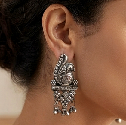 Jaisalmeri Silver Danglers