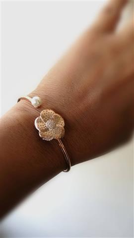 Contemporary Rose Gold Bracelet