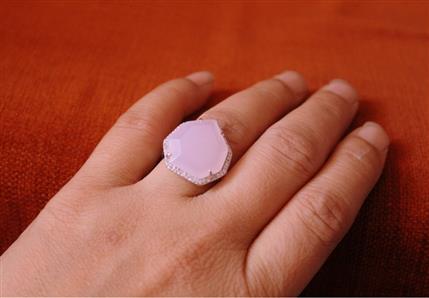 Baby Pink Contemporary Ring