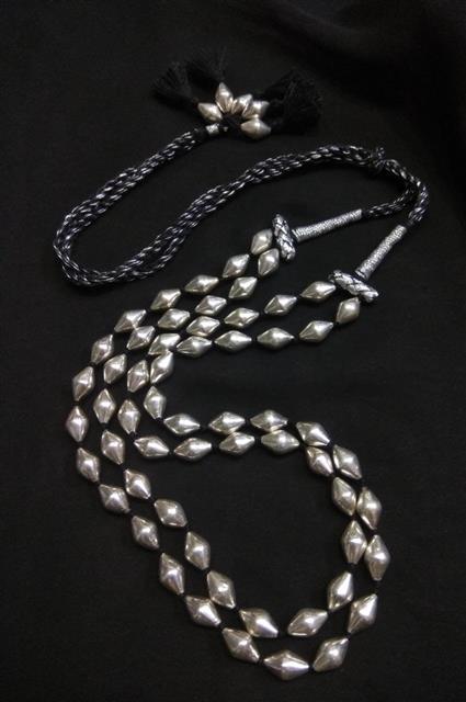 Double Line Dholki Beads Mala