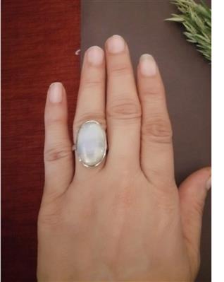 Moon Stone Finger Ring