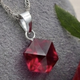 Red Crystal Pendant Chain