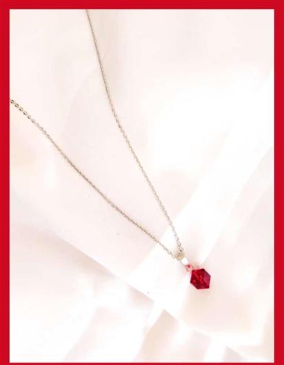 Red Crystal Pendant Chain