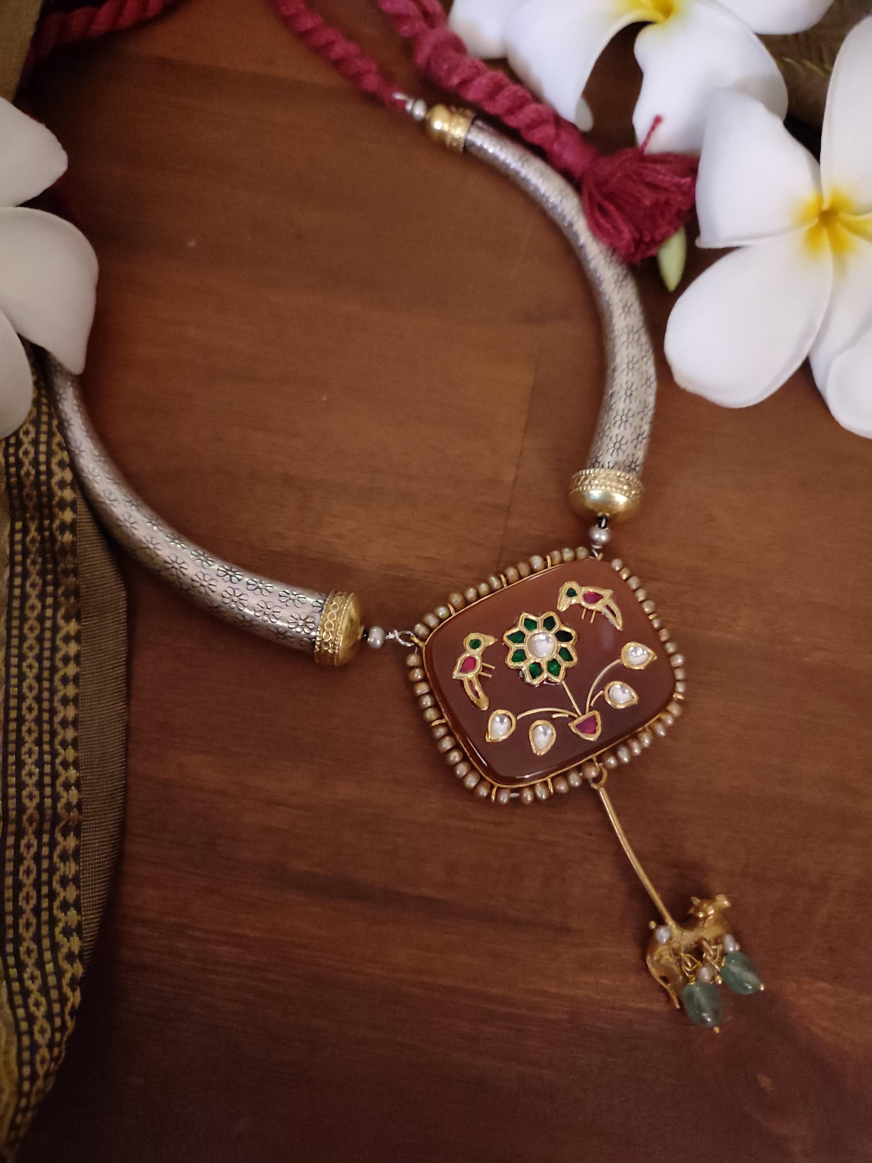 Gharana Dual Tone Hasli Necklace 2