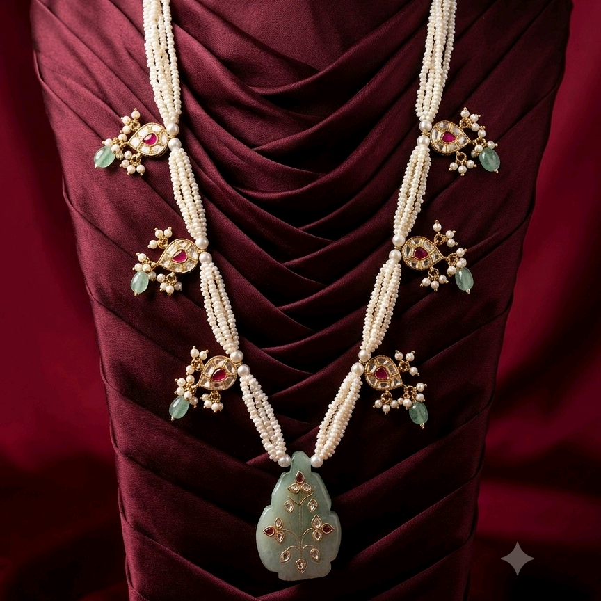 Gharana Pearl Necklace Set
