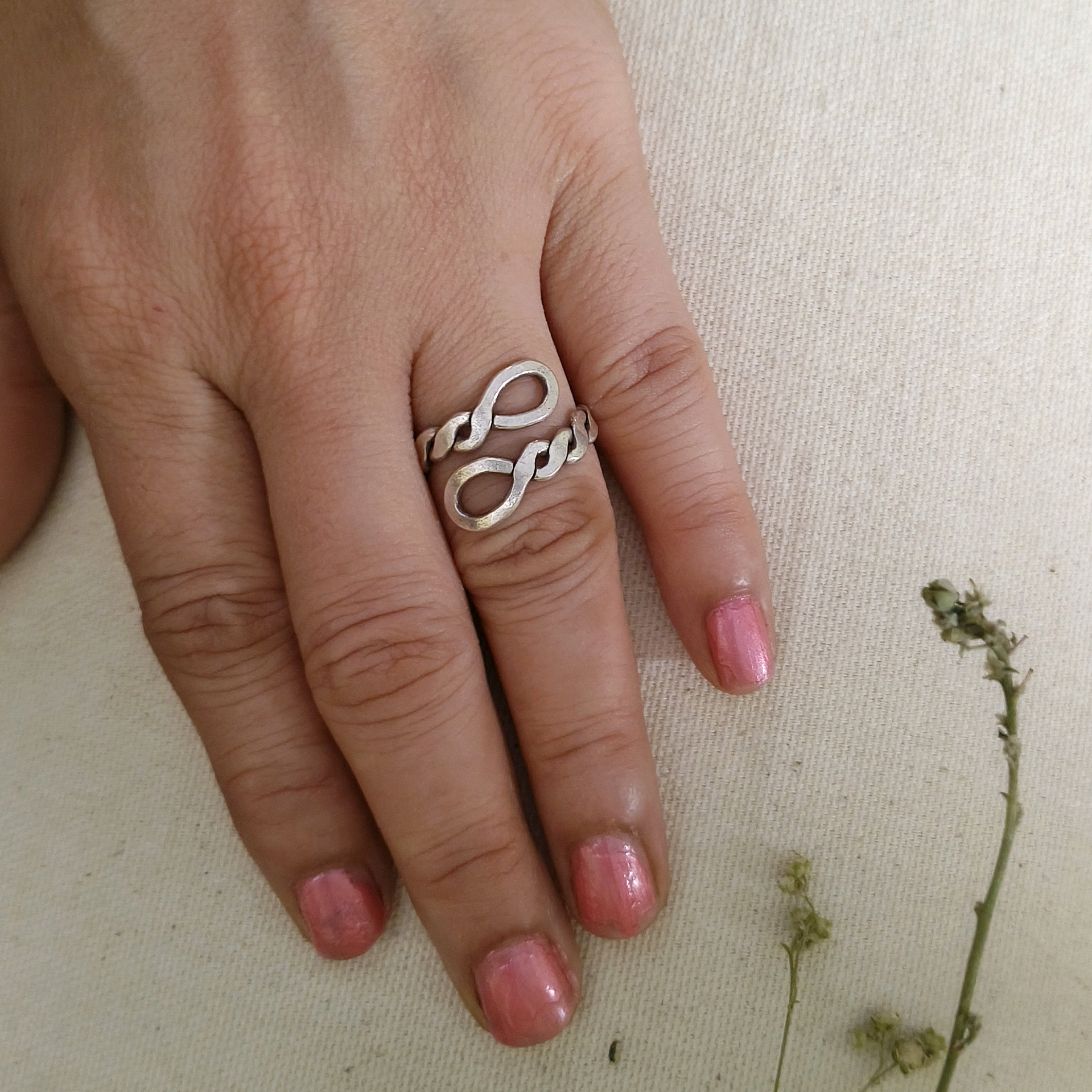 Braided Ring in 925 Silver