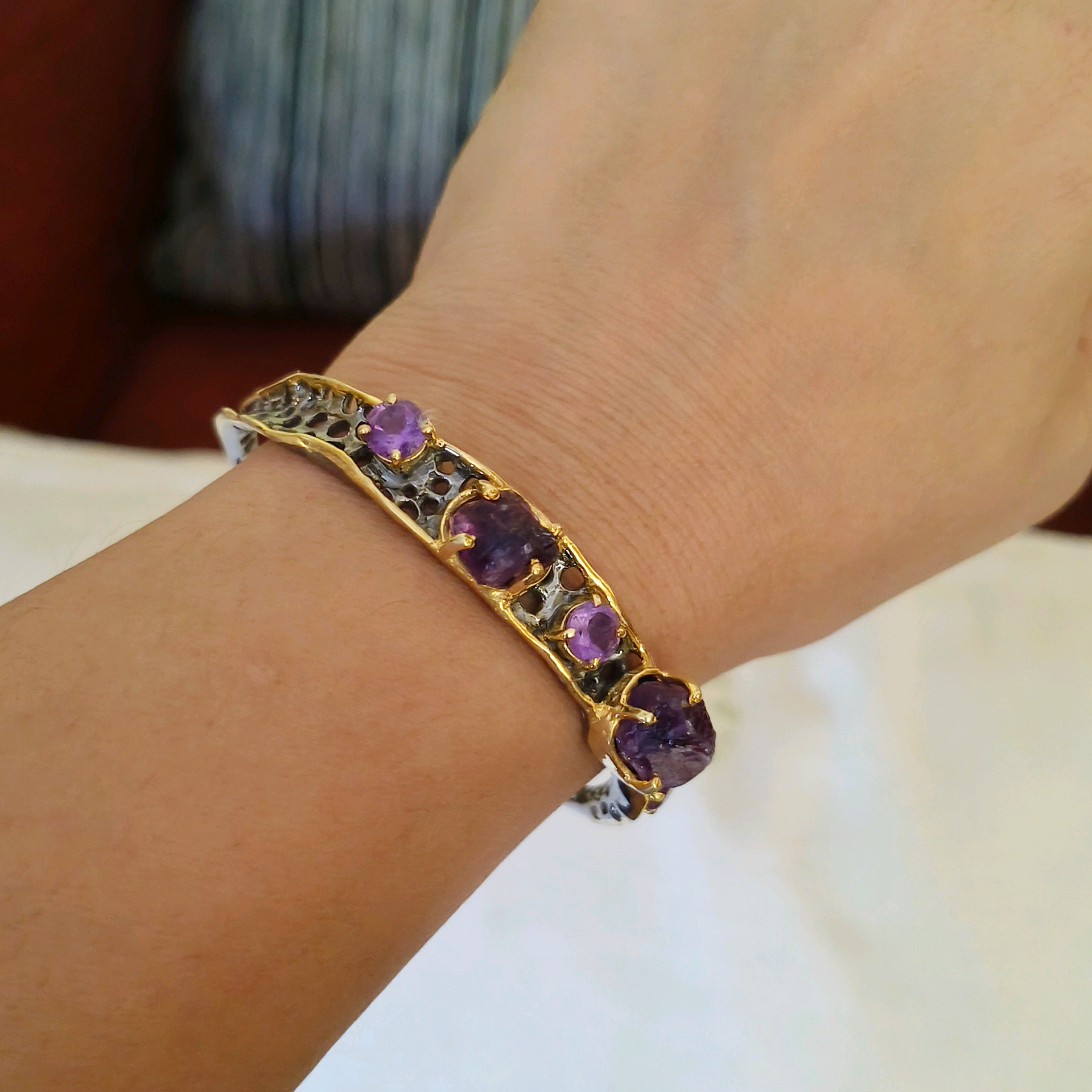 Designer Amethyst kada