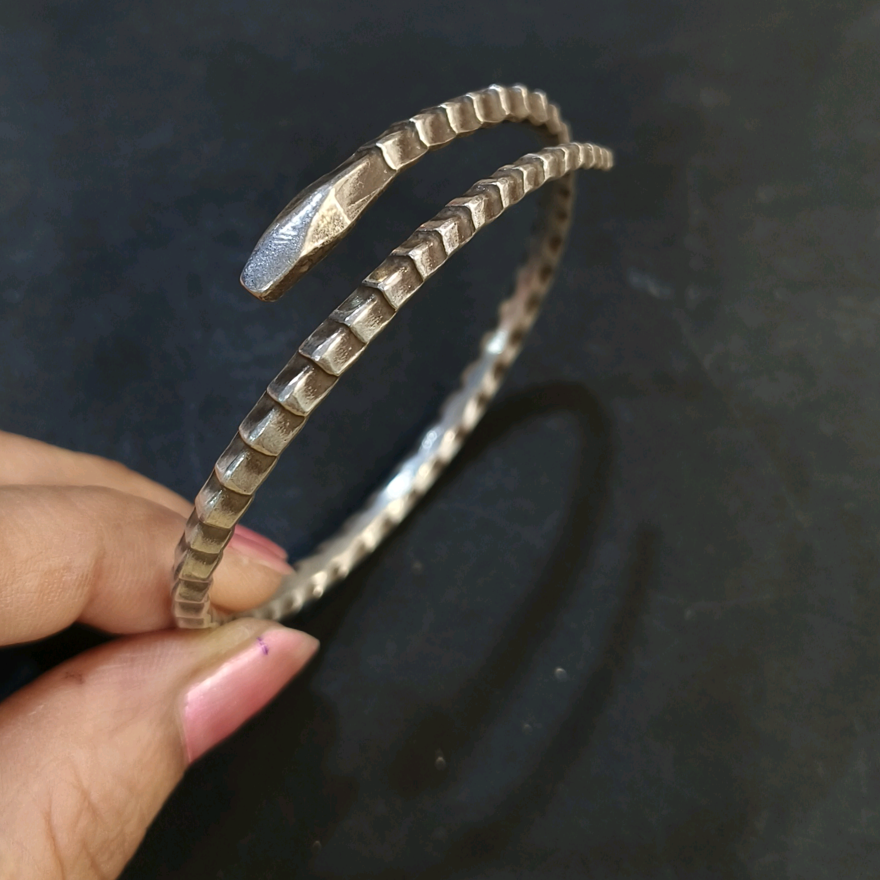 Snake Silver Kada