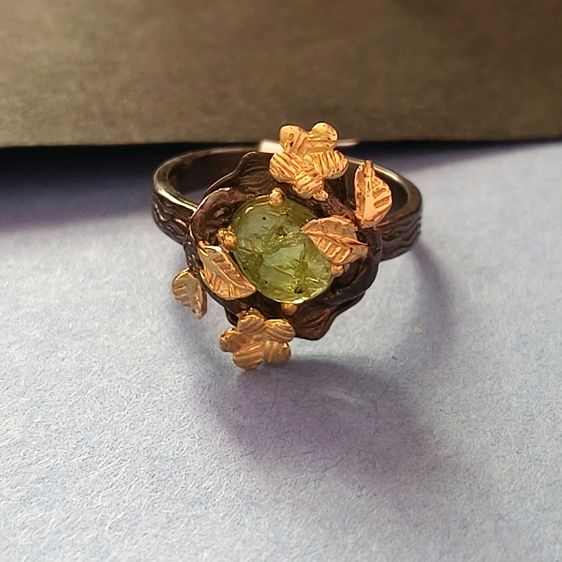 Eraa Peridot Designer Ring 1