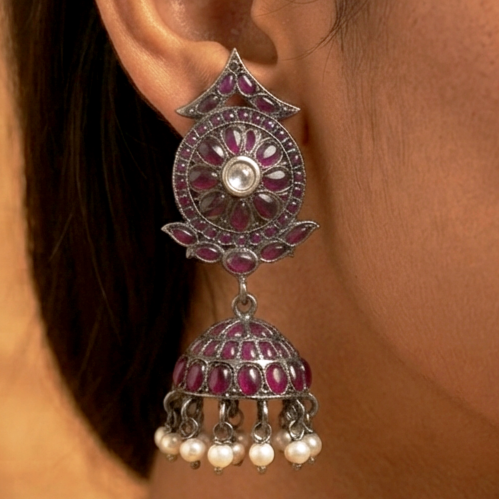 Kaara Pink Jhumka