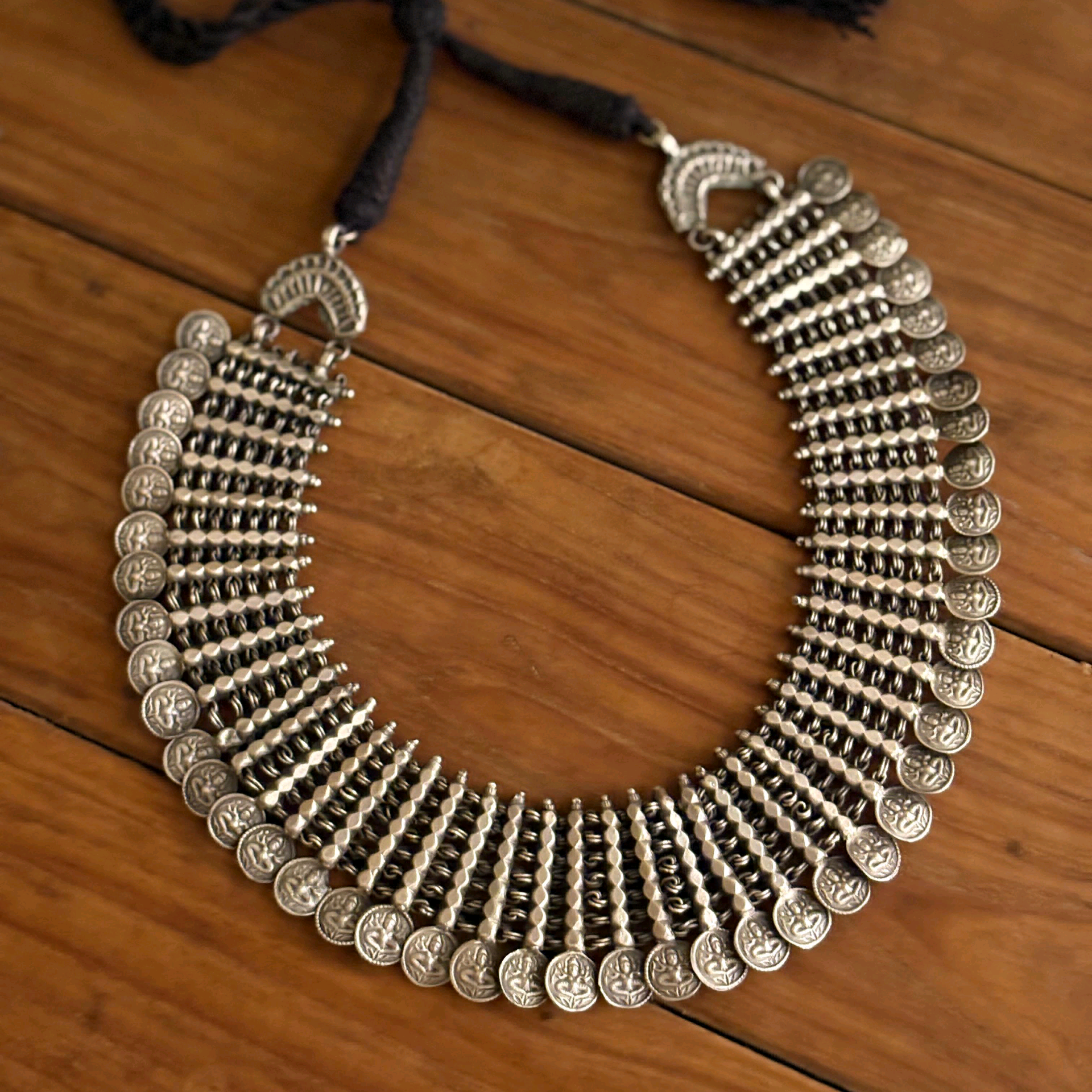 Kaara Coin Necklace in Silver