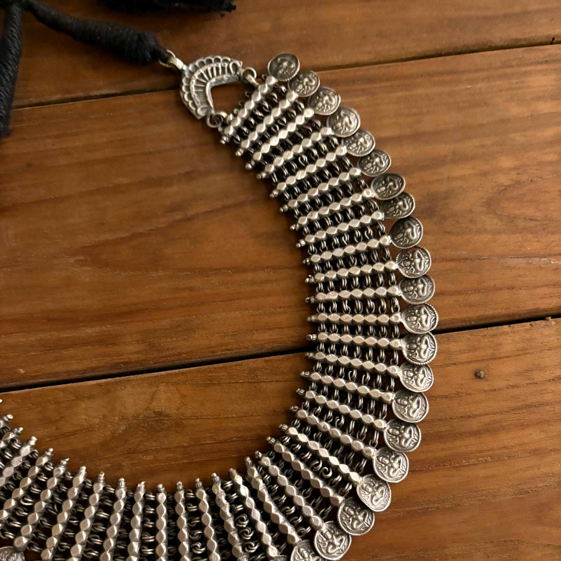 Kaara Coin Necklace in Silver