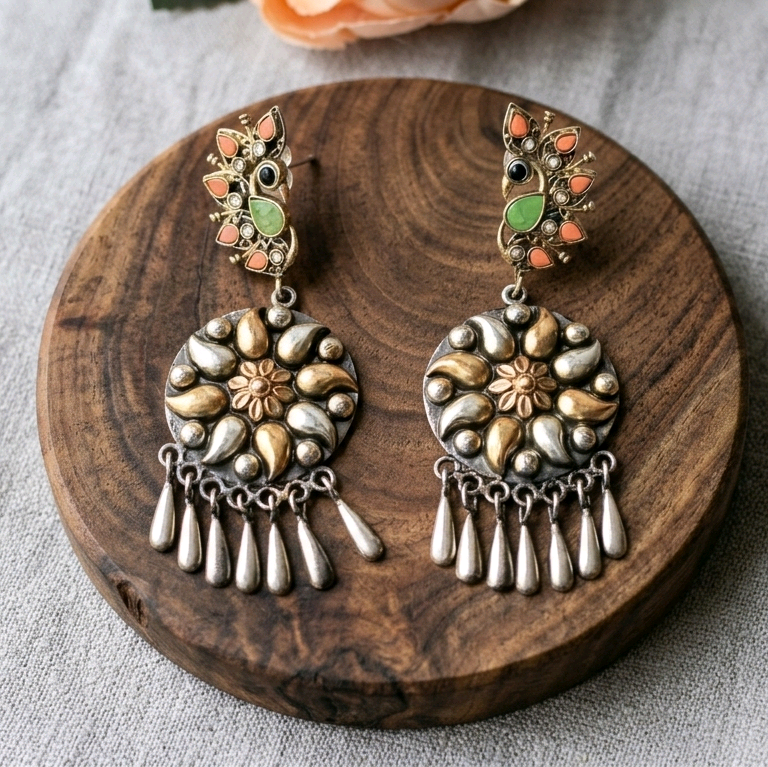 Gharana Peacock Earrings 
