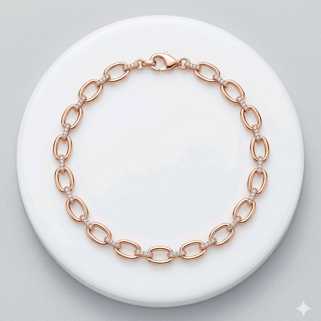 Rose Gold Zircon Crush Bracelet 