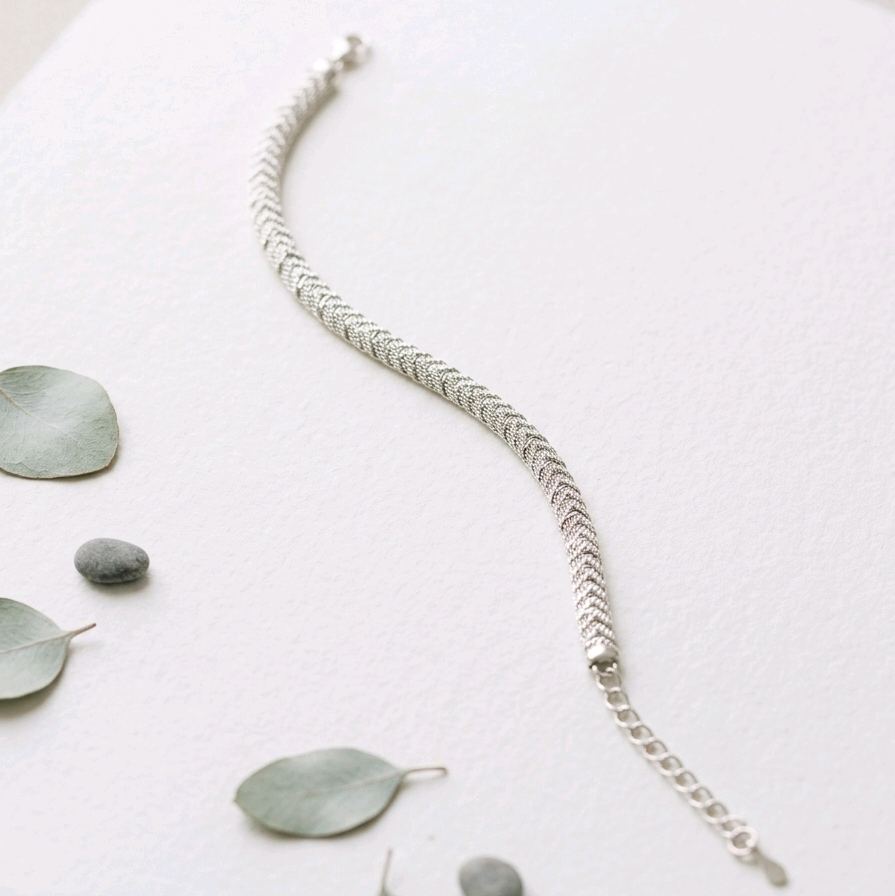 Zirconia Waves Bracelet