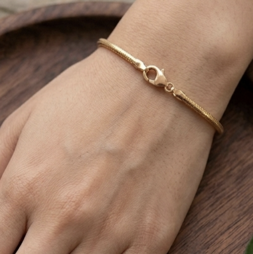 Rose Gold Sleek And Slender Bracelet