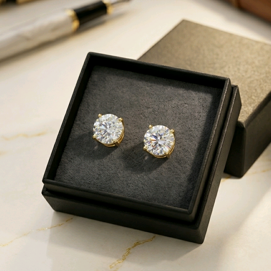 Big CZ Stud