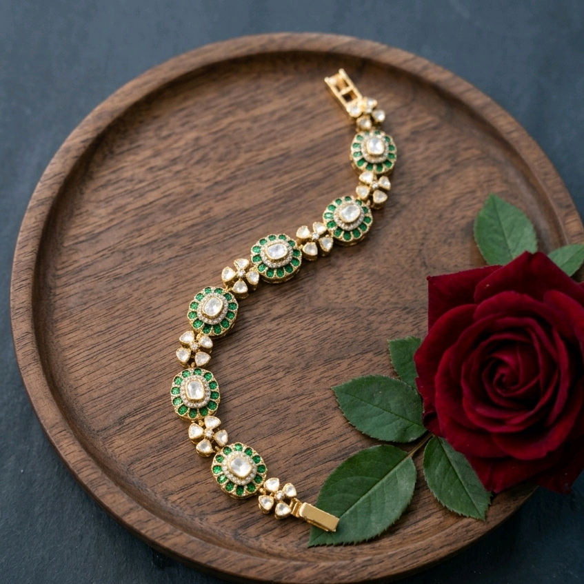 Moissanite Green Bracelet 
