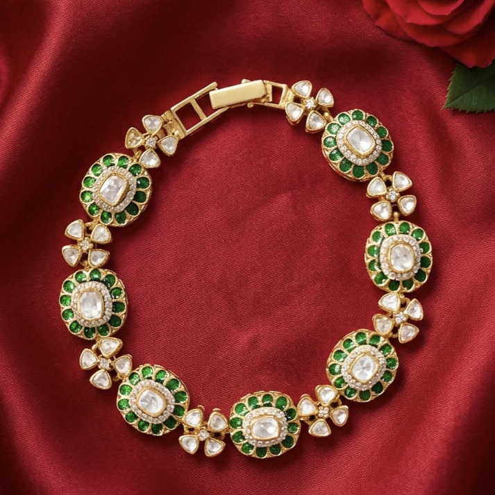 Moissanite Green Bracelet 